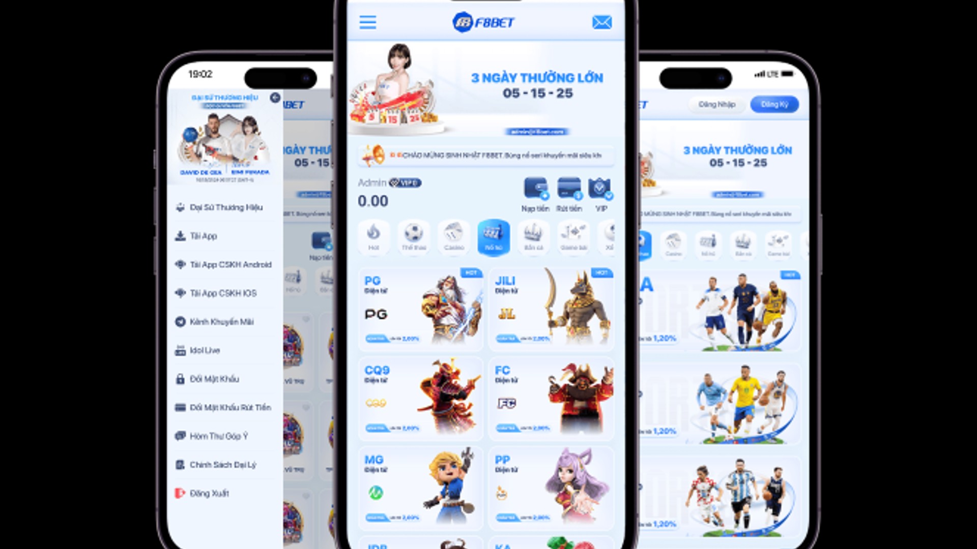 Giao diện ứng dụng rr88 trên điện thoại iPhone
