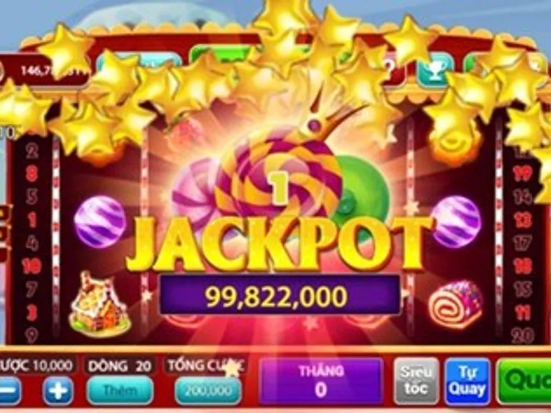 Game slot Sweet Bonanza với kẹo và trái cây